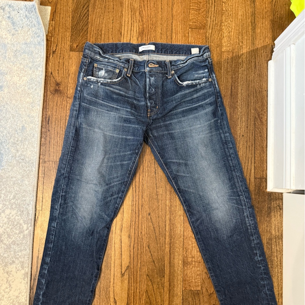 Moussy boyfriend  ankle cropped  jean